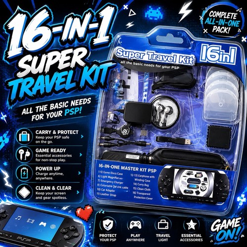 Psp super travel kit - psp, in