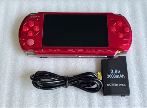 Sony psp 3000rr red console - psp-3000rr,